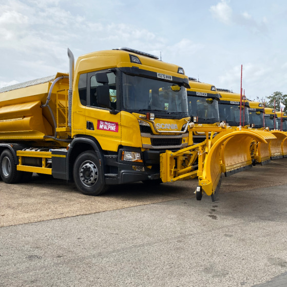 Scania P Series Gritters lineup