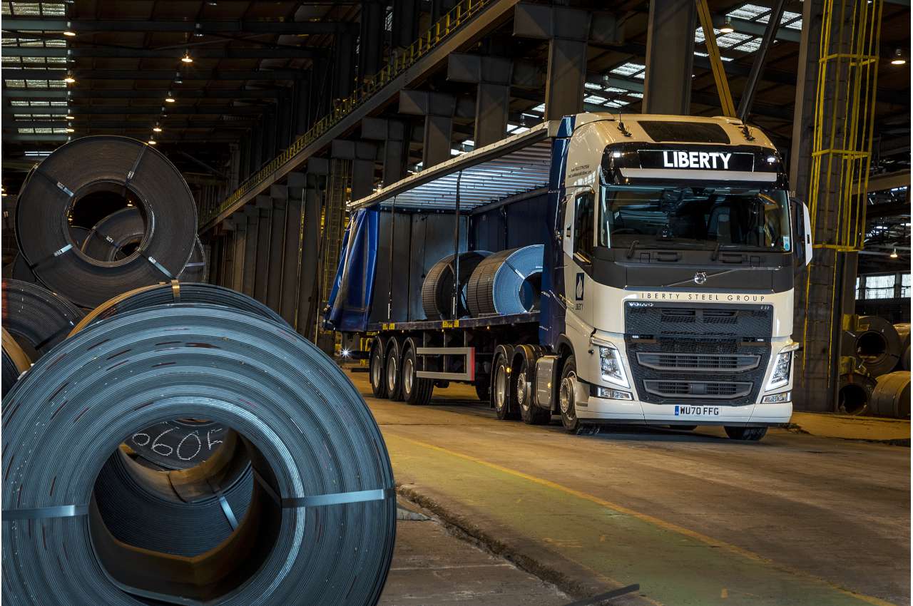 Volvo FH500 at work inside Steelworks