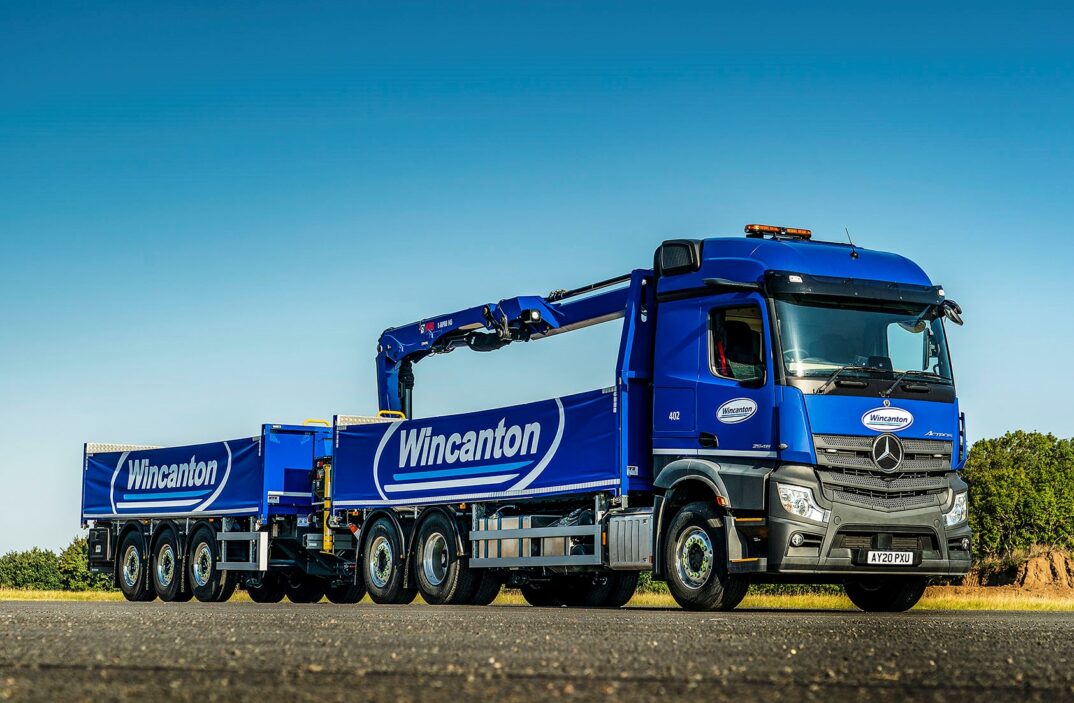 Mercedes Actros Crane truck fleet for Wincanton1