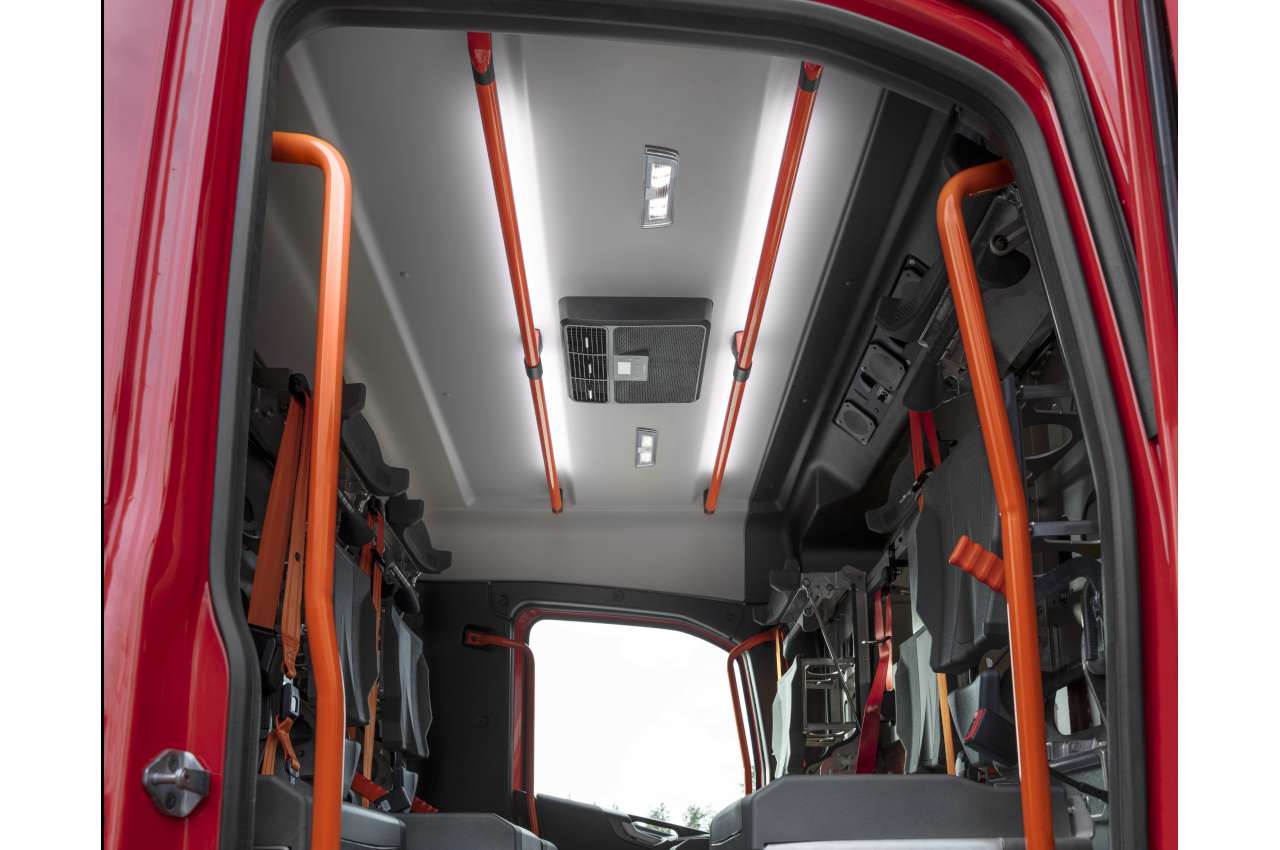Volvo FMX Fire Truck Crew Cab Interior