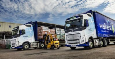 Volvo FH Globetrotter being loaded