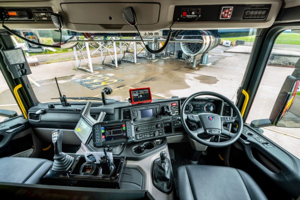 Inside the Scania Fire Truck Cab