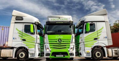 Mercedes Actros with wings