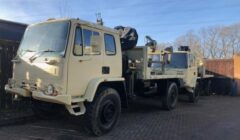 1993 Leyland DAF 4×4 Crane Hiab cargo truck ex army full