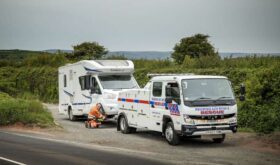 Mitsubishi Fuso Canter Recovery Truck Spec Lift with Motorhome