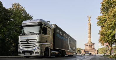 Hydrogen powered Mercedes Truck