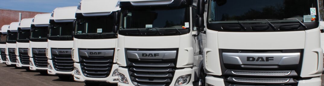 Narrow linup of DAF Trucks