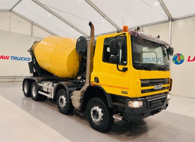 2008 DAF CF75 360 8×4 Day Cab Cement Mixer – Day Cab full
