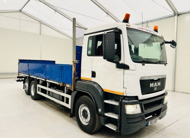 2011 MAN TGS 26.360 Dropside Flatbed Manual – Day Cab full