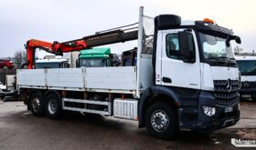 Used Mercedes Arocs 2533 L ENA 6×2 26t Dropside With Crane