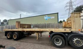1 Flatbed double axle wheel trailer steal suspension