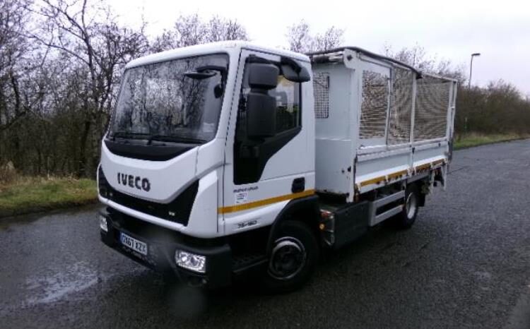 2017 (67) FORD IVECO 75e160 CAGED TIPPER (GN67 XZX) full