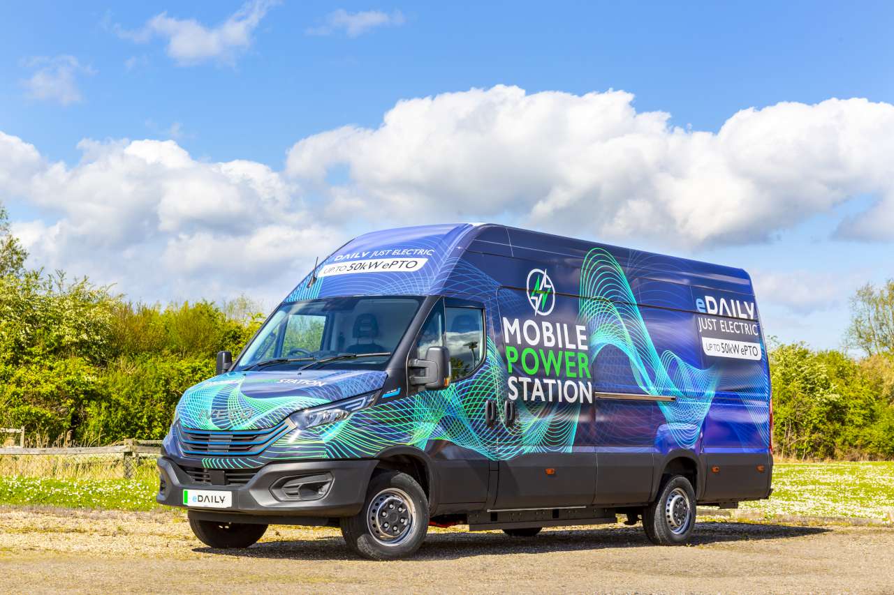 Electric Iveco Daily ePTO to  Power Industry